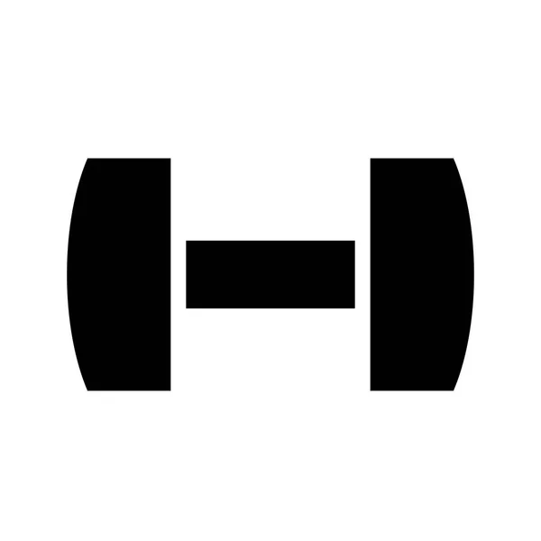 Dumbbell vector pictogram — Stockvector