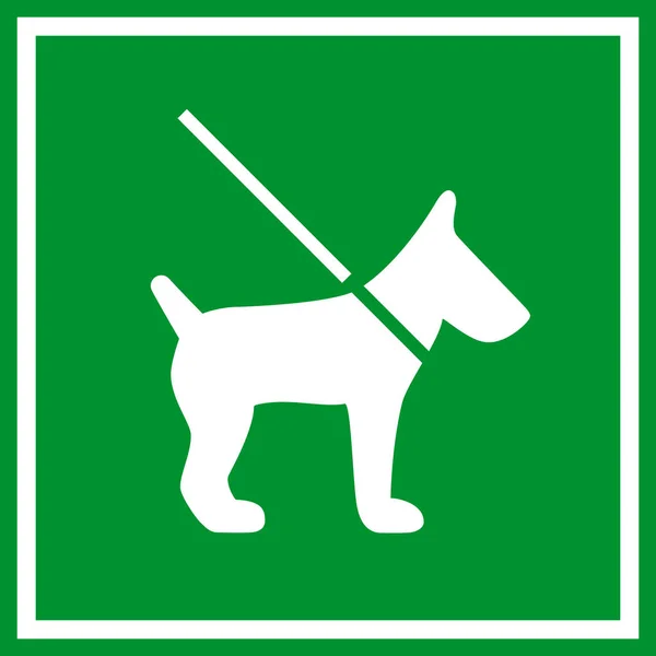 Hund an der Leine halten — Stockvektor