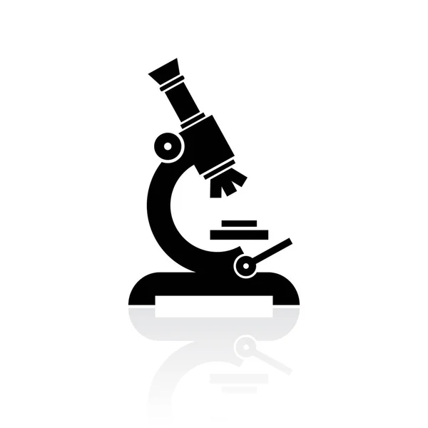 Microscope vector icon — Stock Vector