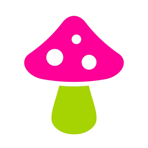 Exotic colorful mushroom icon — Stock Vector