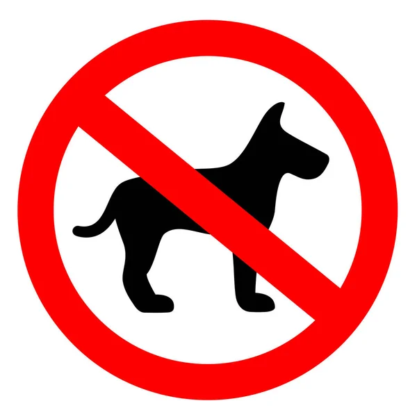 Немає векторного знака собаки — стоковий вектор