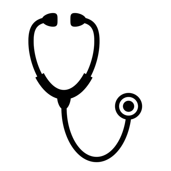 Stethoscope medical vector icon — Stock Vector