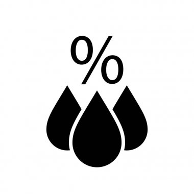 Barometre meteoroloji vektör piktogram illüstrasyon izole beyaz arka plan üzerinde