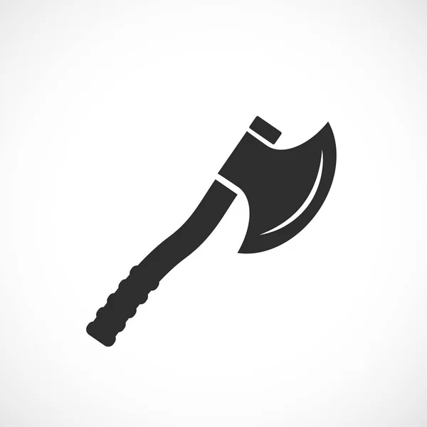 Axe Silhouet Pictogram Vectorillustratie Geïsoleerd Witte Achtergrond — Stockvector