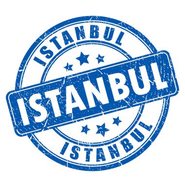 İstanbul kauçuk vektör damgası