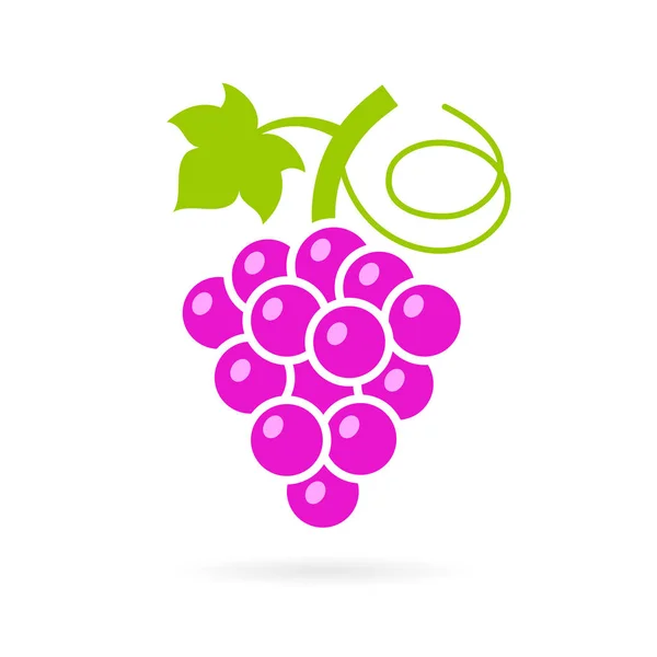 Червоний солодкий виноград вектор значок — стоковий вектор