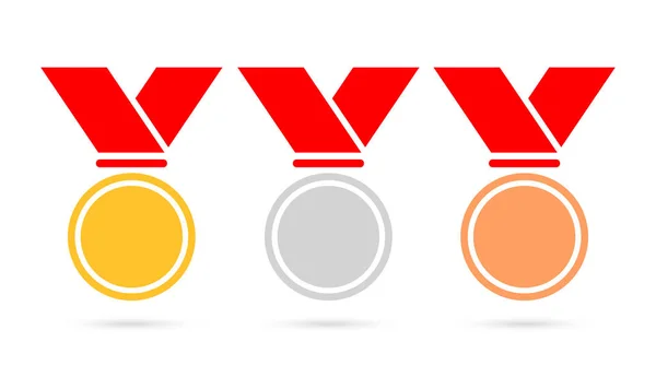 Sport medal vector icon — Stock Vector