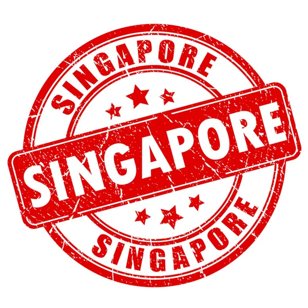 Singapore rubber stamp — Stock Vector