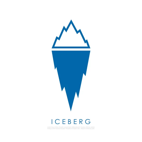 Iceberg ilustração vetorial — Vetor de Stock