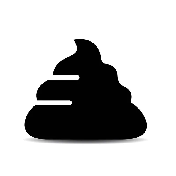 Poop icono de vector — Archivo Imágenes Vectoriales