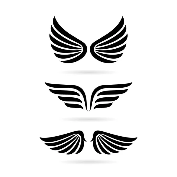 Flügel abstraktes Symbol — Stockvektor