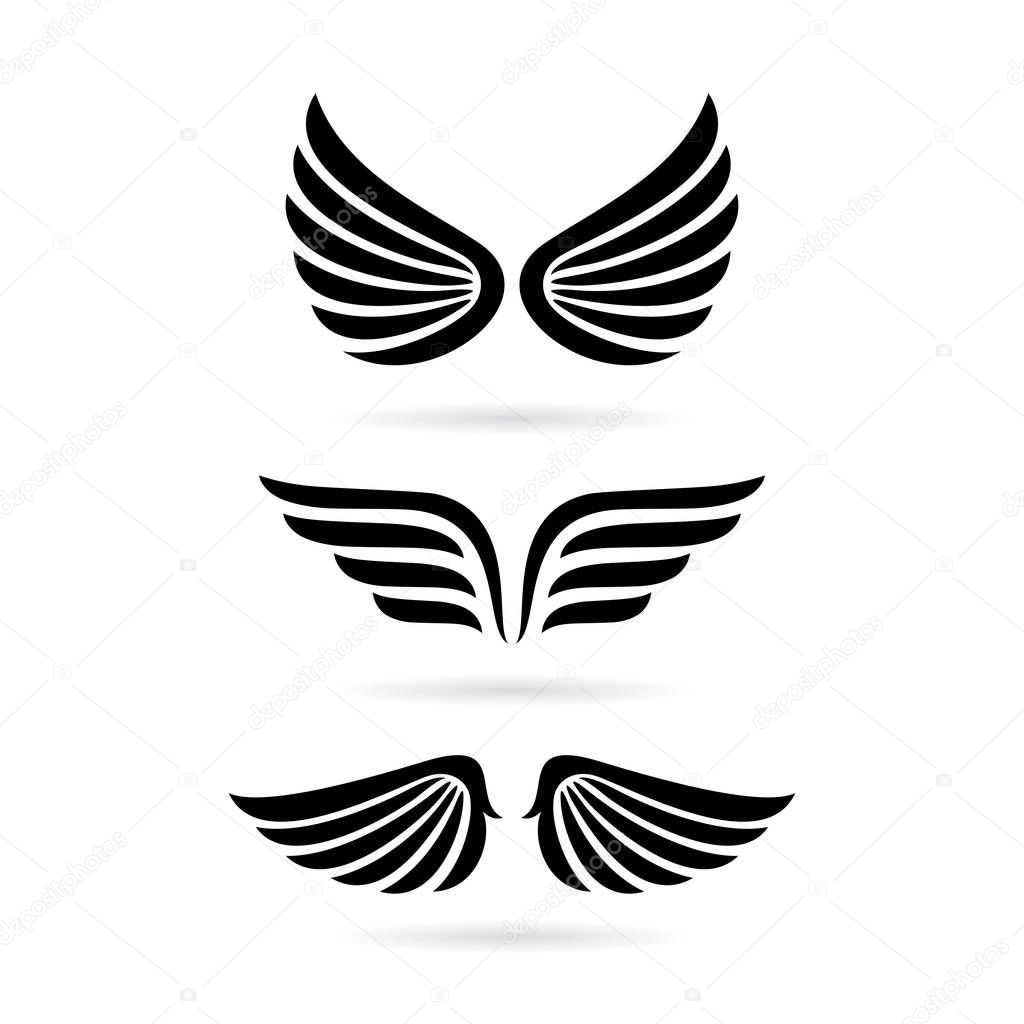 Wings abstract icon