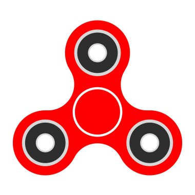 Kırmızı spin vektör illüstrasyonu