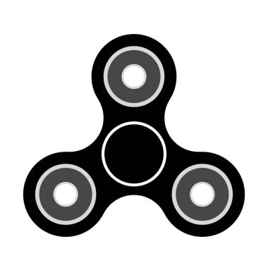 Beyaz arkaplanda izole edilmiş Spinner vektör simgesi çizimi