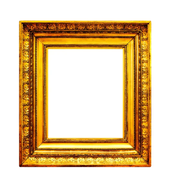 Vintage Aged Photo Frame Isolated White Background — Stock Photo, Image