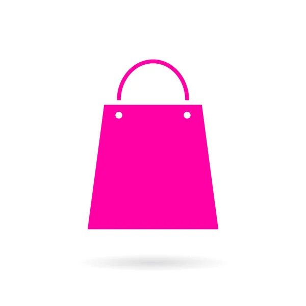 Shopping Bag Vector Icon Isolated White Background — Stock Vector