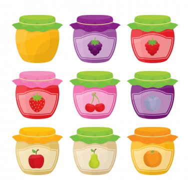 Farklı desen ve renklerde ile dokuz cupcakes.