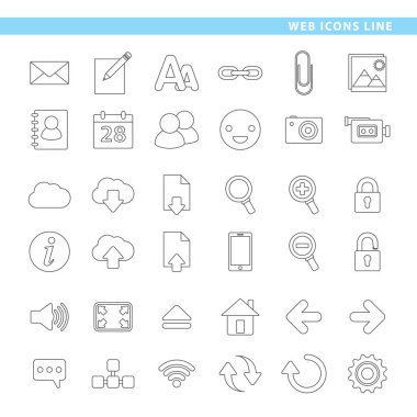 Web Simgeler hattı.