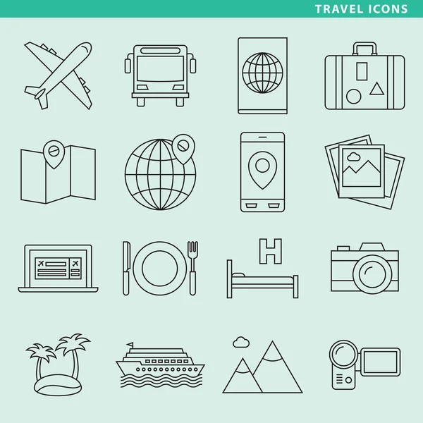 Seyahat ince simgeler