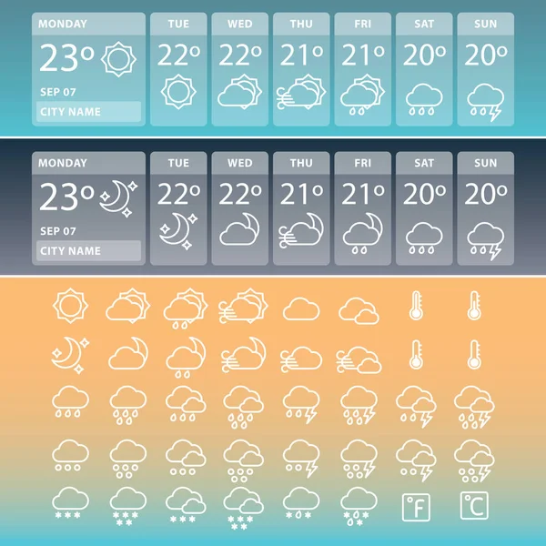 simgeleri ile hava widget'ları