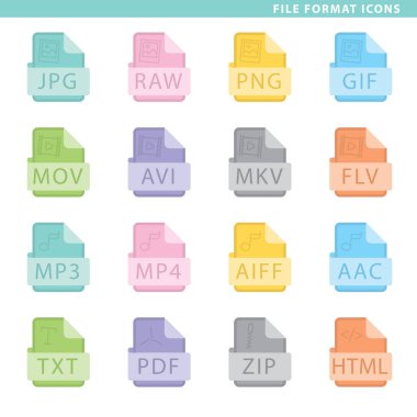 Dosya biçimi simgeler