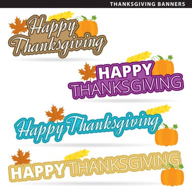 Şükran günü resimli afişler