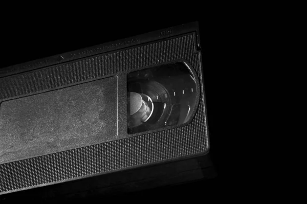 Касета Vhs на темному фоні — стокове фото