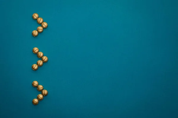 Plantilla Blister Dorado Pastillas Para Proyectos Salud Temas Medicina — Foto de Stock