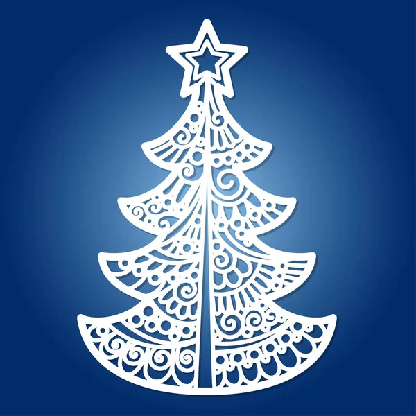 Lazer kesim için Noel ağacı