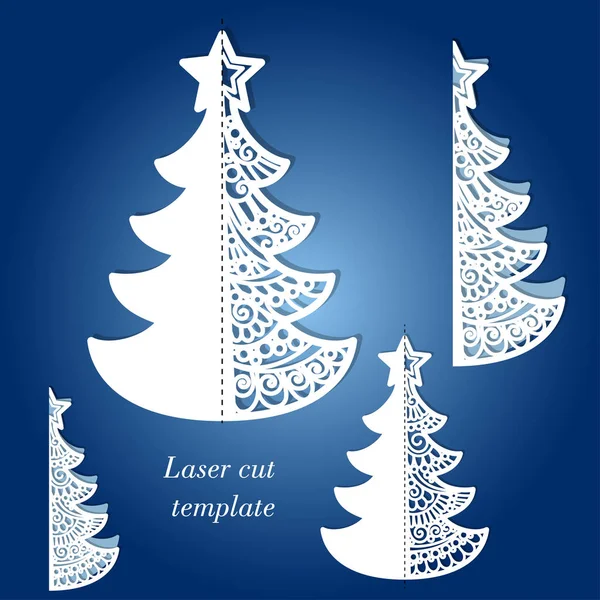 Noel ağacı, lazer kesim