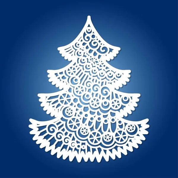 Lazer kesim için Noel ağacı