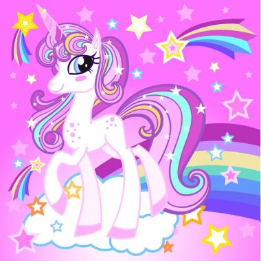 Çok güzel tek boynuzlu at.