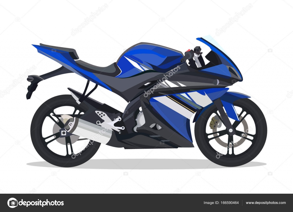 moto esportiva azul legal 8687632 Vetor no Vecteezy