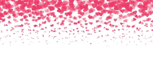 Rasgele kalpler düşüyor. Arka plan için farklı kırmızı Kalpler 