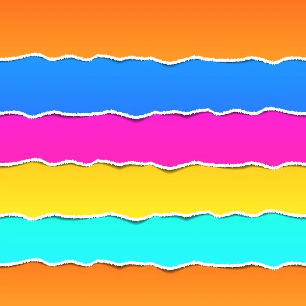 Yırtık kağıt toplama. Arka plan vektör çizim