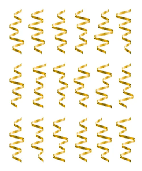 Şeritler çeşitli izole formları kümesi. Renkli yılan. Cele
