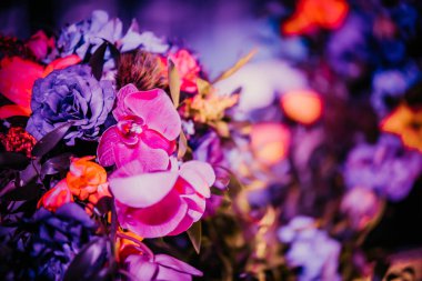 Gala 'da çiçek tasarımı ya da düğün kutlaması