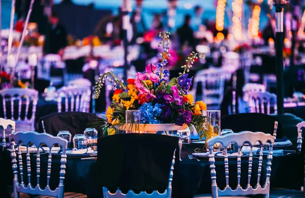 Diseño Flores Gala Celebración Bodas — Foto de Stock