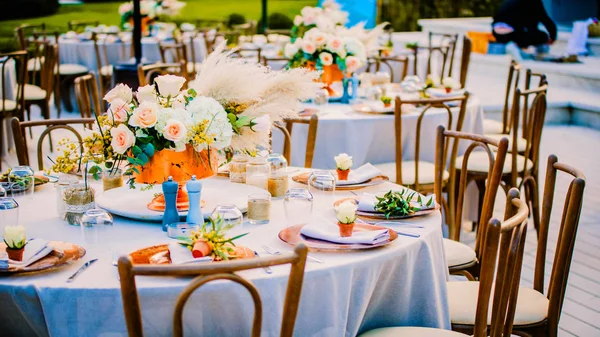 Design Flores Festa Gala Casamento — Fotografia de Stock