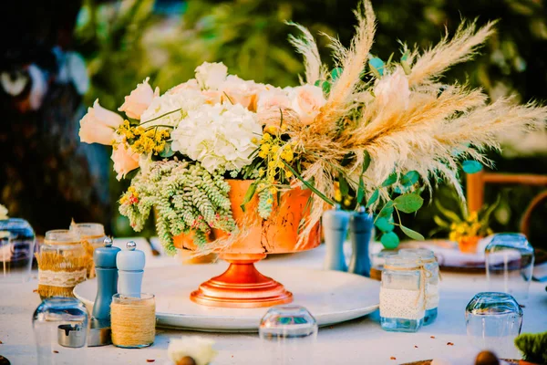 Flower Design Gala Wedding Celebration — Stock Photo, Image