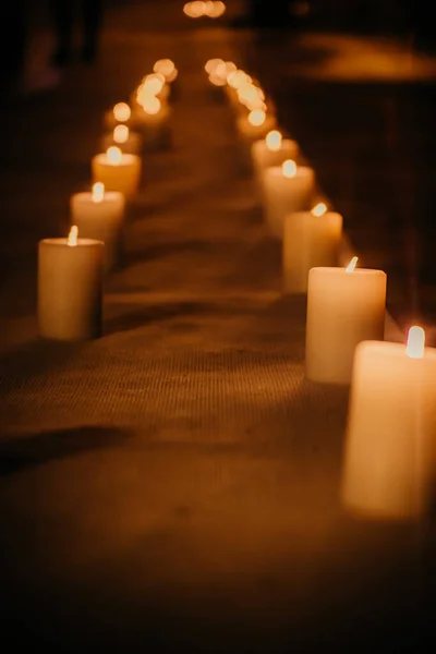 candle decoration for celebration or wedding night