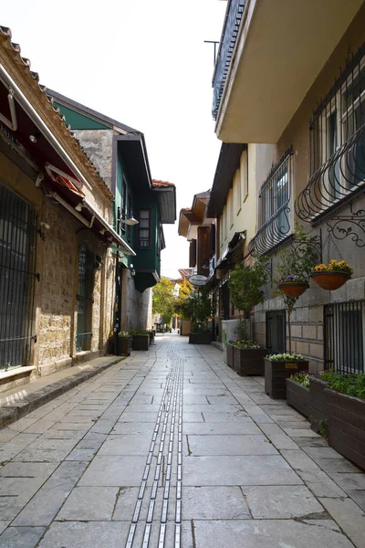 Antalya Staré Město Pohled Ulici Duben 2020 — Stock fotografie