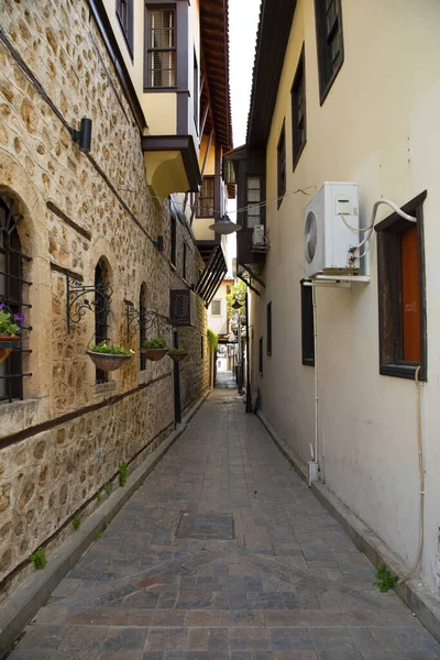 Antalya Old Town Katu Näkymä Huhtikuu 2020 — kuvapankkivalokuva