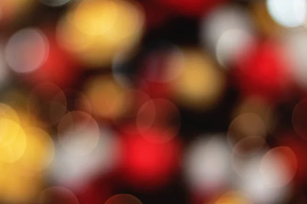 Gula och röda cirklar bokeh festlig bakgrund — Stockfoto