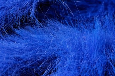 Mavi kürk yakın plan veya doku