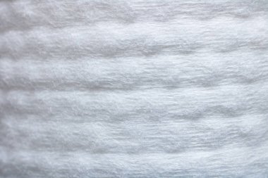 White cotton fabric closeup, background or texture