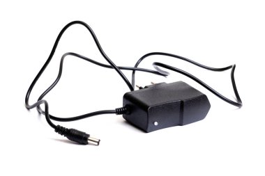 Power supply for electronic devices isolated on white background