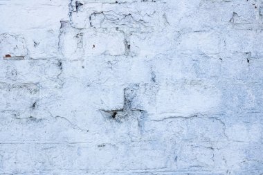 Tuğla duvar beyaza boyanmış yakın plan, arkaplan veya doku