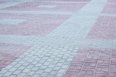 Kaldırımda döşeme, yakın plan, soyut arkaplan veya doku