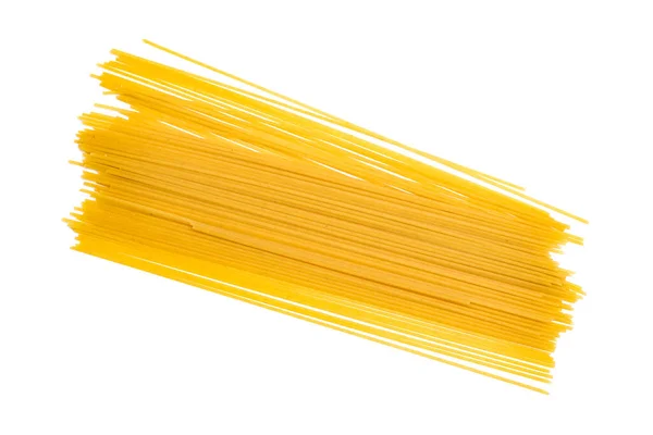Yellow Pasta Isolated White Background Close — Stock Photo, Image